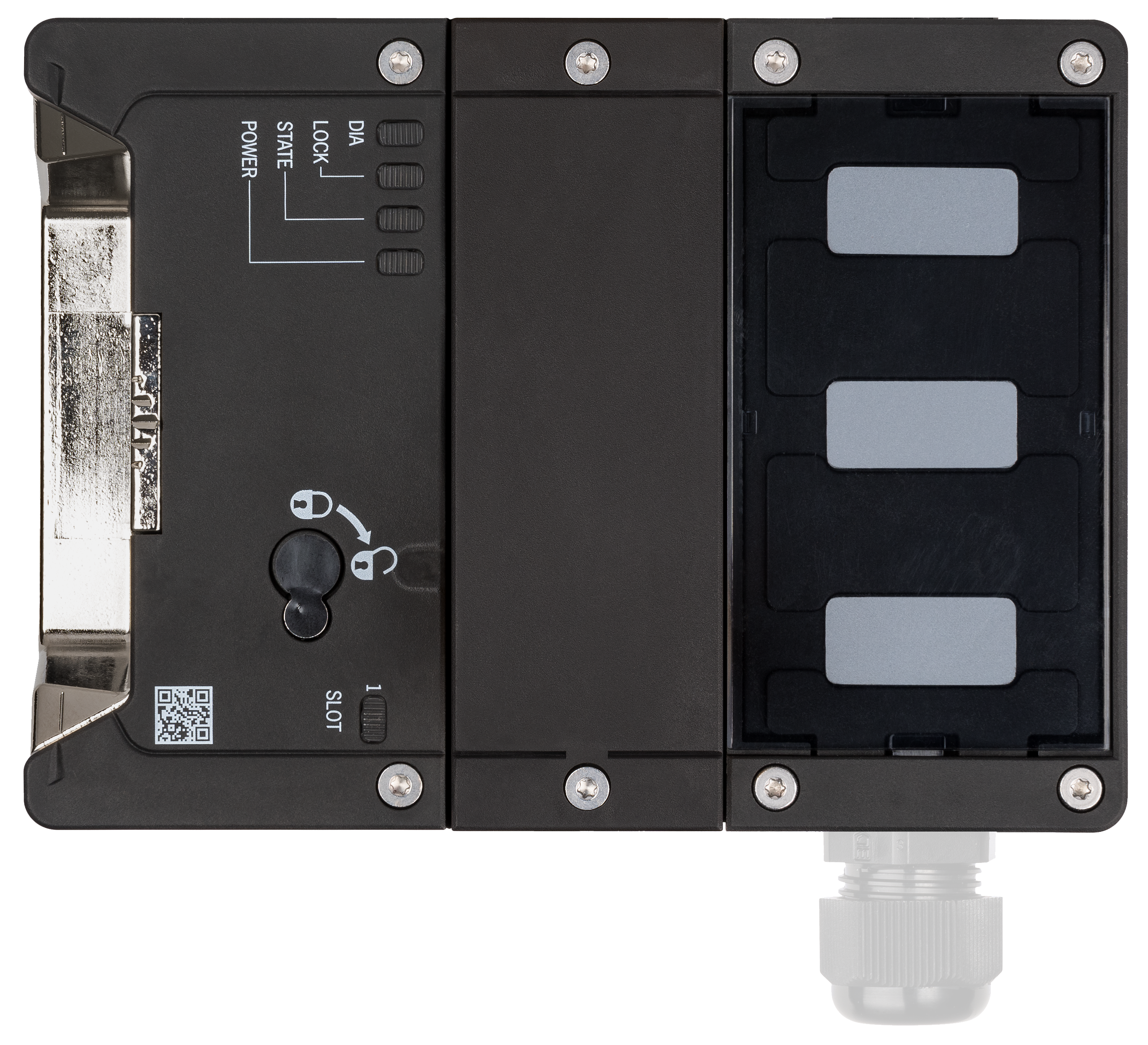 Locking modules MGB2-L2-BR-U-XA4S0-OY-L-166338  (Order no. 166338)
