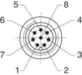 （安全開關(guān)連接端視圖）