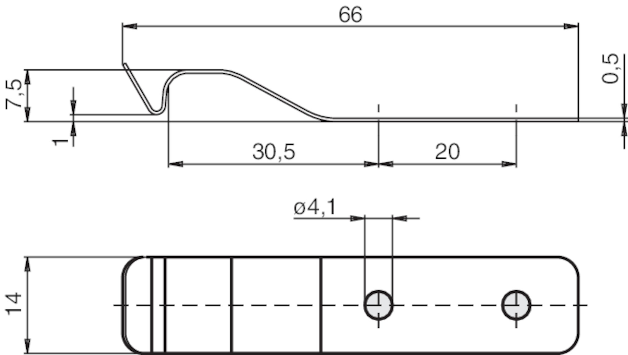 Plano de dimensiones