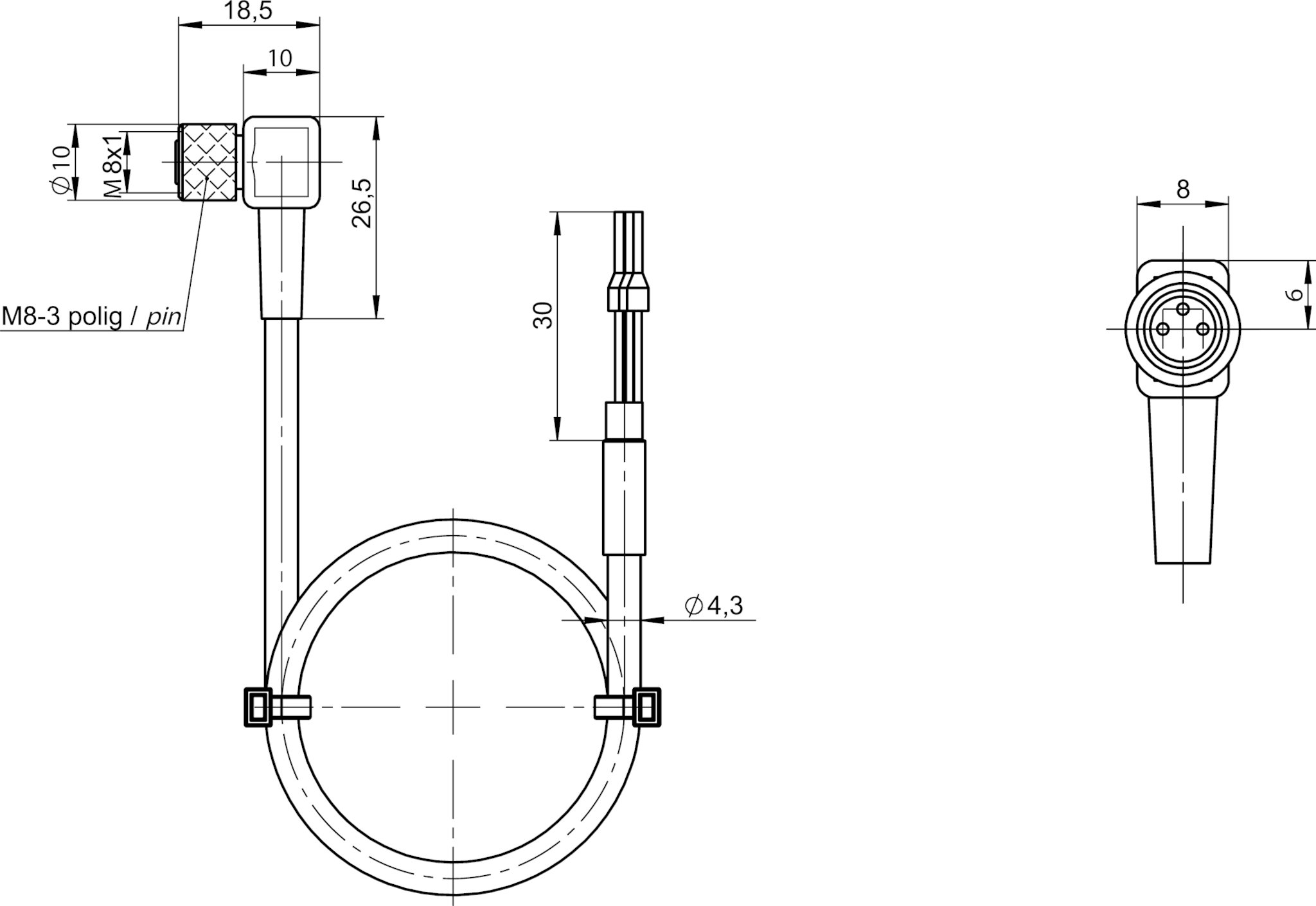 Wall Mount Receptacle CN0967 Series 43 Contacts Circular Connector CN0967C24S43P10Y040 CN0967C24S43P10Y040