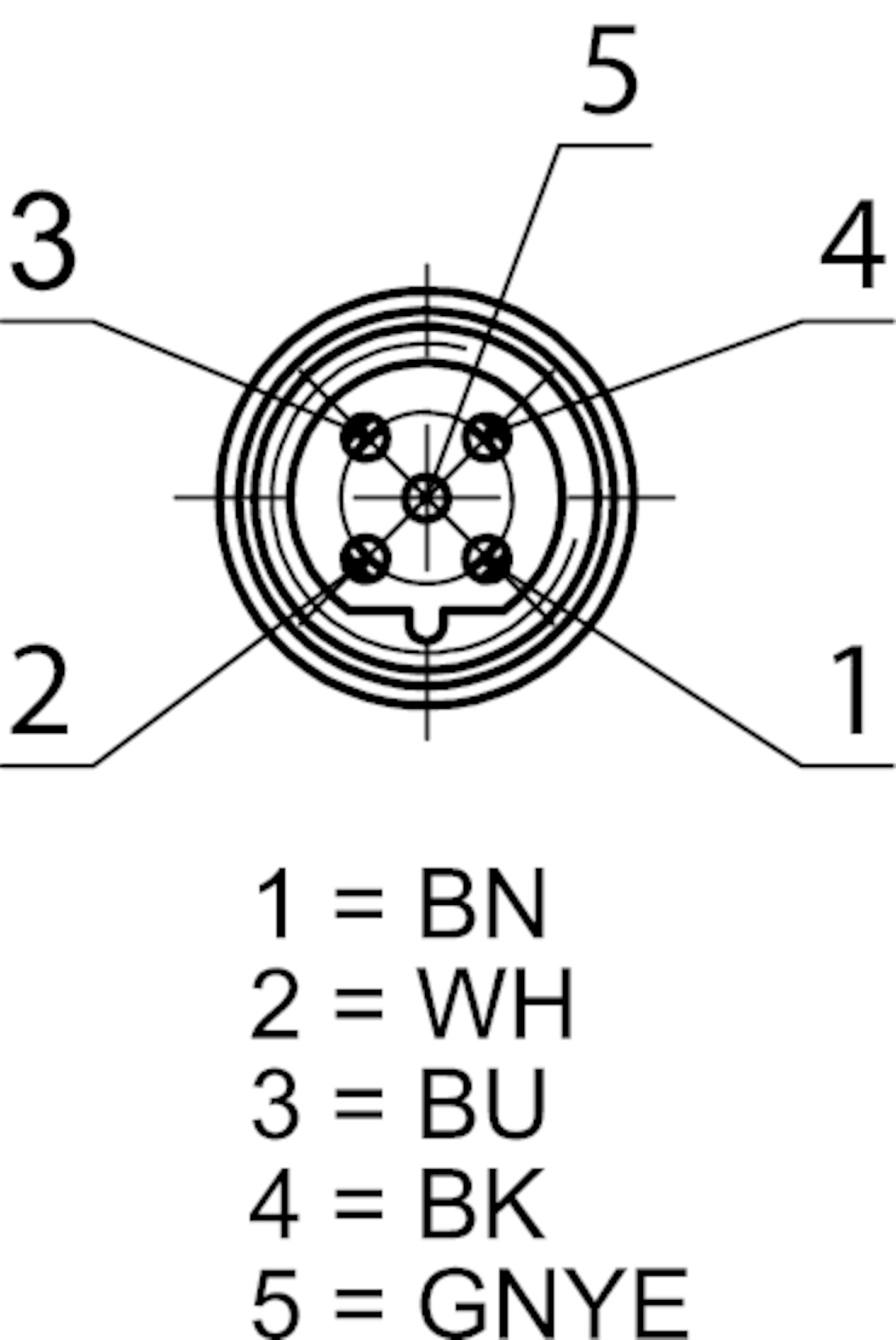 配線図 (接続側から見た図)