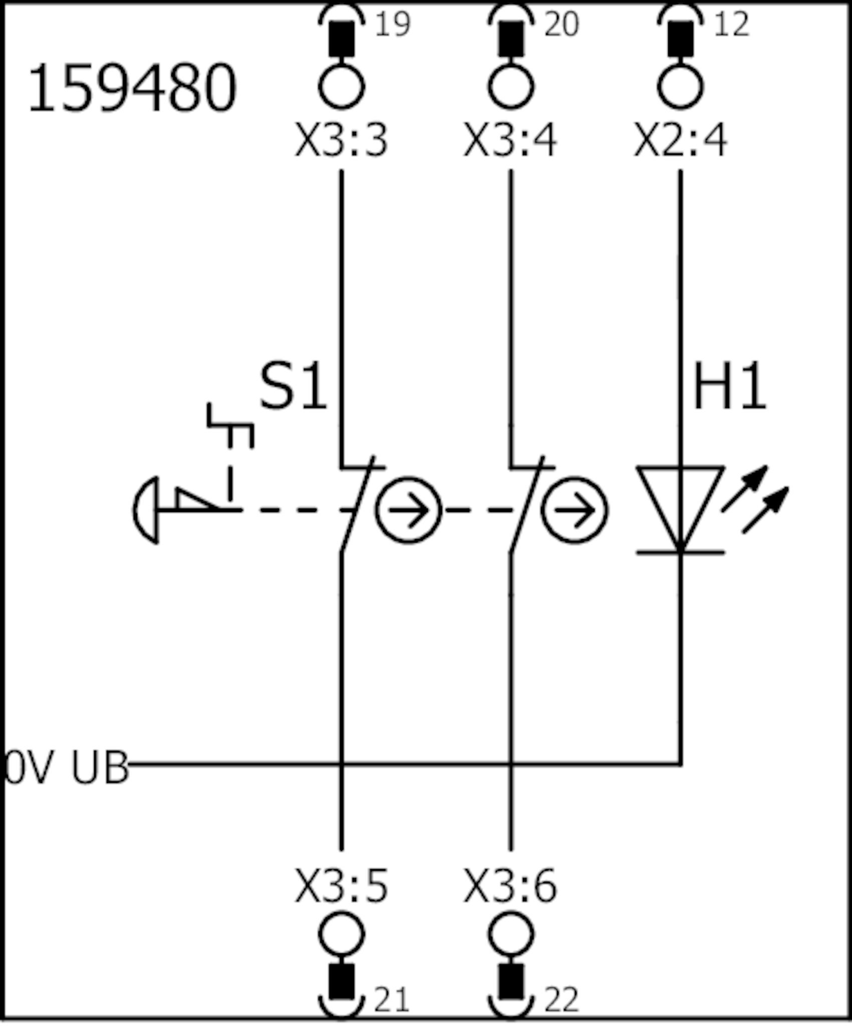MSM-1-P-CA-B00-C8-159480 Submodule MSM-1-P... (illuminated emergency