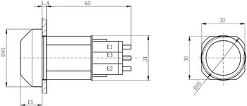Plano de dimensiones