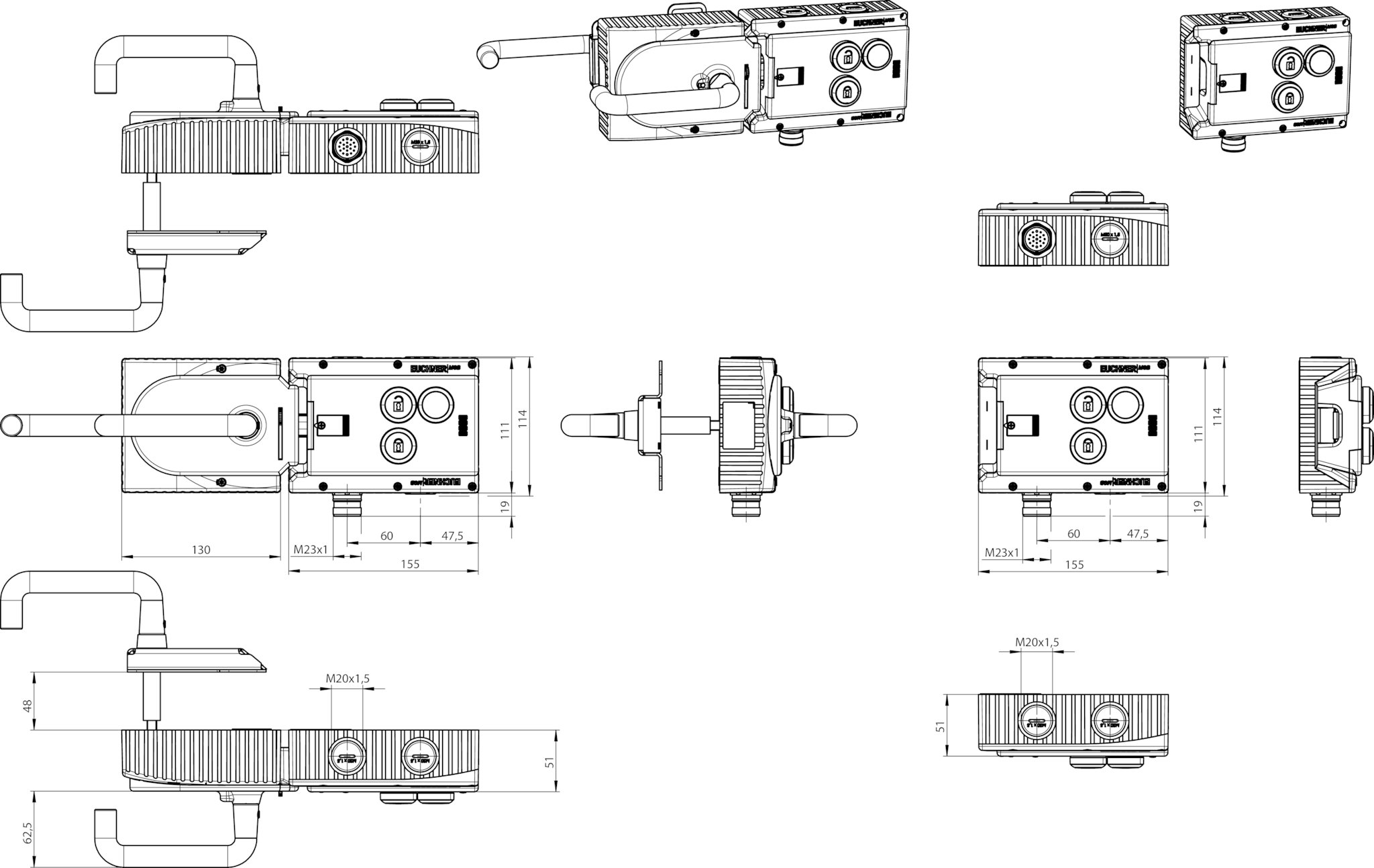 MGB-L2HE-ARA-L-110821 Locking set MGB-L2HE-ARA..., (guard locking by ...